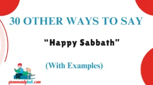 Other Ways to Say “Happy Sabbath”