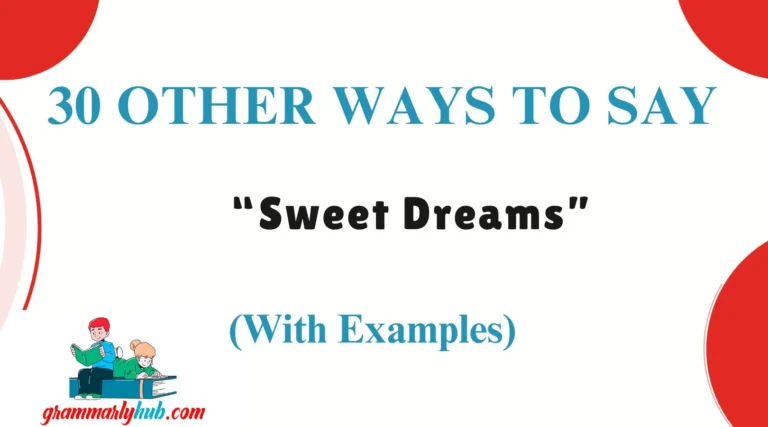 Other Ways to Say “Sweet Dreams”